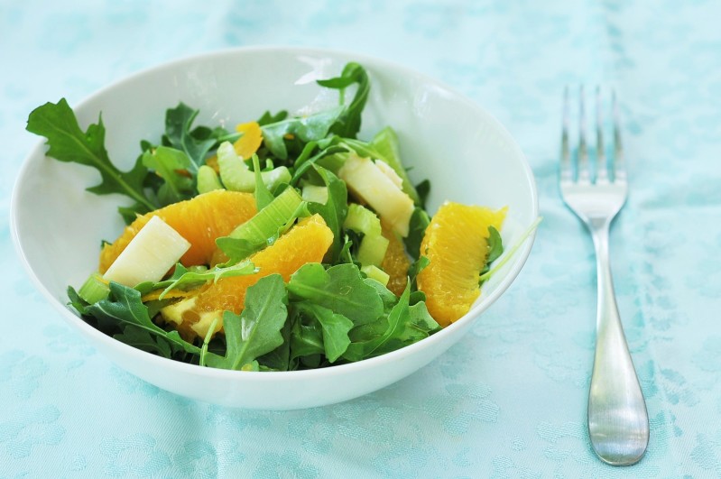 Arugula Salad with Orange and Hearts of Palm