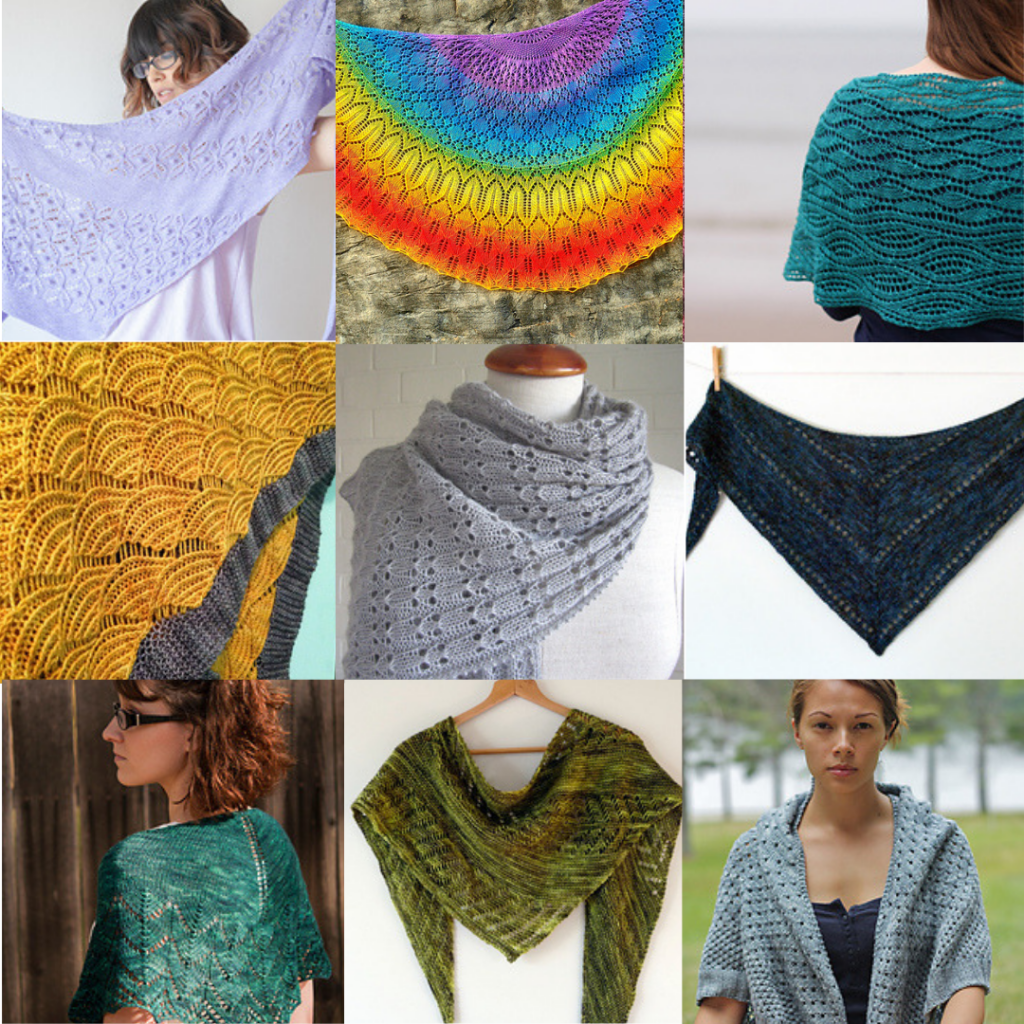 Free Lace Shawl Knitting Patterns - Kiku Corner