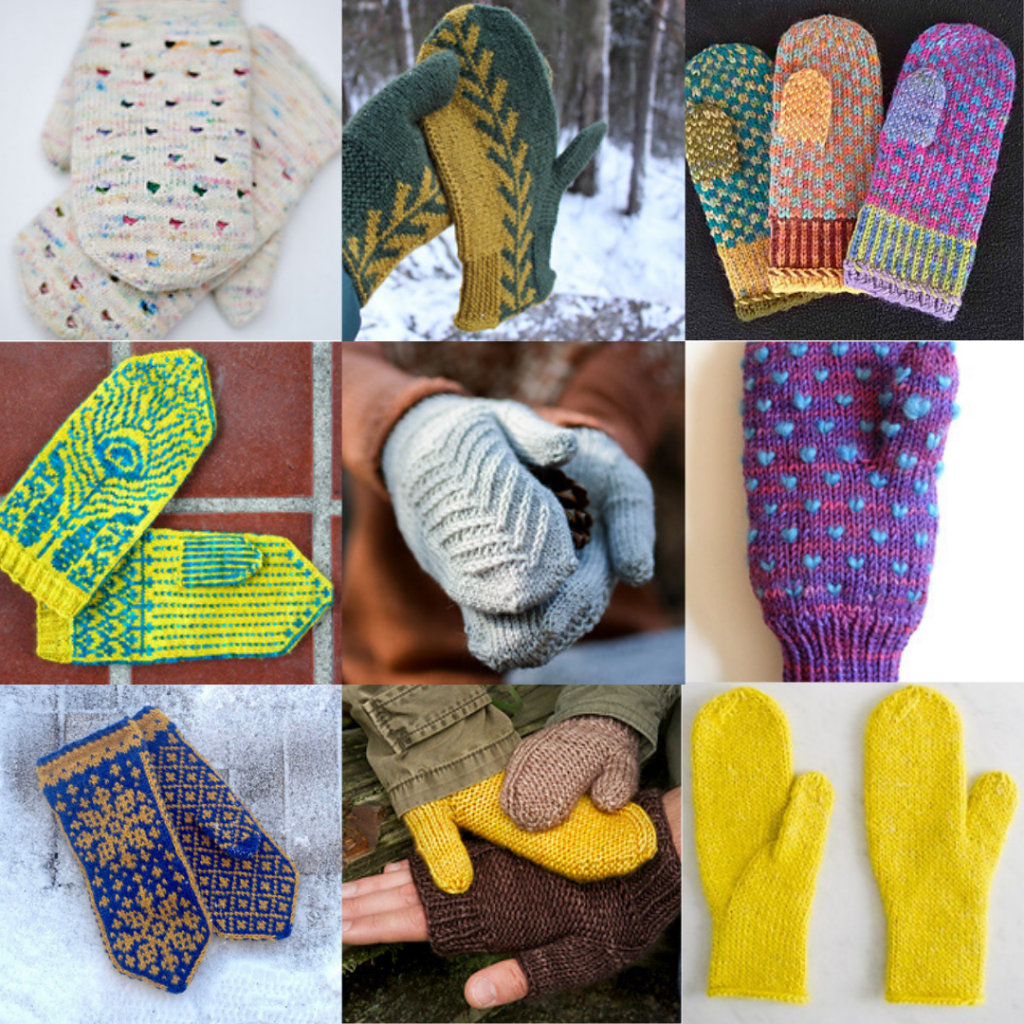 Free Mitten Knitting Patterns - Kiku Corner