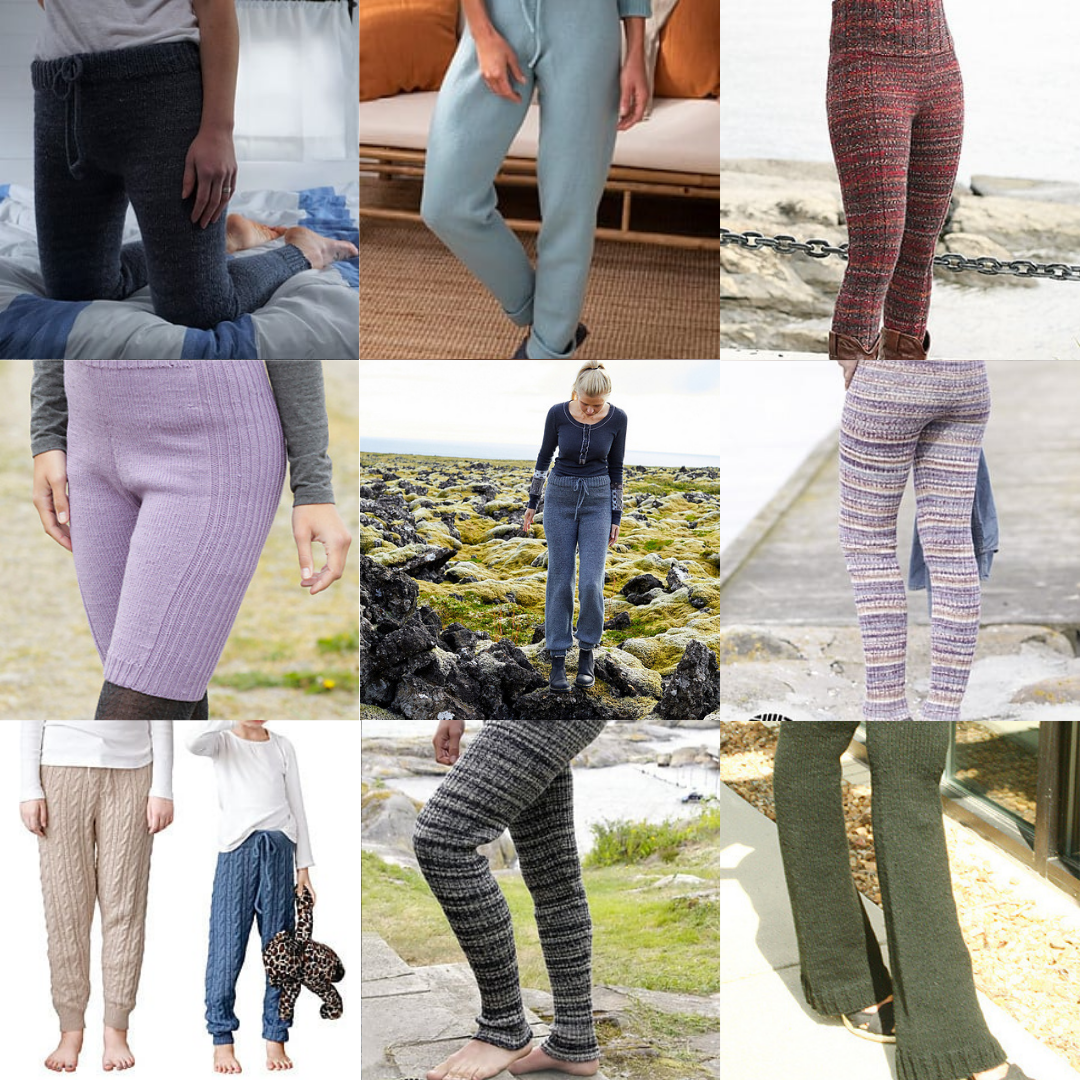 Free Adult Pant and Legging Knitting Patterns - Kiku Corner